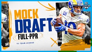 PPR Mock Draft  Fantasy Football PickbyPick Strategy and Players to Target 2023 [upl. by Kind]