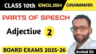 Adjective Part 2  Parts of Speech  Type of Adjective  Adjective in English Grammar  Arvind sir🔥 [upl. by Steven]