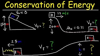 Conservation of Energy Physics Problems [upl. by Darla957]