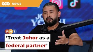 TMJ calls for Johor to be treated as a federal partner [upl. by Anivlac868]