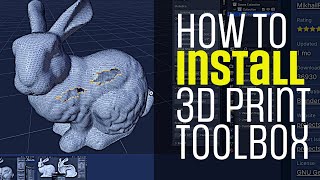 Install 3D Print Toolbox AddOn in Blender 42 [upl. by Llenna]