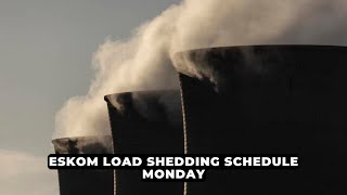 Eskom load shedding schedule – MONDAY  NEWS IN A MINUTE [upl. by Yerocaj]