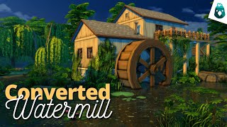 Converted Watermill  The Sims 4 Cottage Living Speed Build [upl. by Initsed]