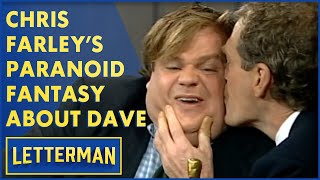 Chris Farley Was Worried He Upset Dave  Letterman [upl. by Lleuqram874]