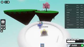 Gameplay and review of Shard glove Roblox Slap battles [upl. by Savage]