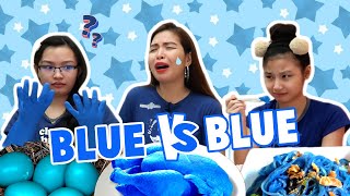 MYSTERY BLUE FOOD VS BLUE FOOLS SWITCH UP CHALLENGE  GOODBYE APRIL LAST FOOL PRANK  Aurea amp Alexa [upl. by Shadow439]