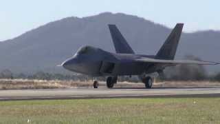 Australian International Airshow 2013 The F22 Raptor [upl. by Erbes43]