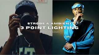 3 Point Photography Light Set up  Strobe amp Ambient Lighting [upl. by Llerat213]