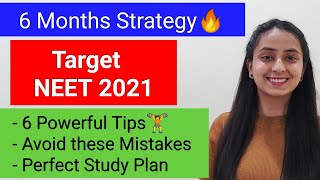 How to Crack NEET 2021 in 6 months   Smart Strategy  Powerful Tips [upl. by Nehtanoj]