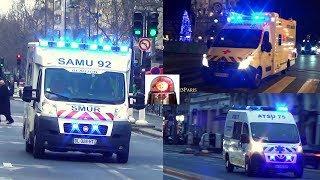 Ambulances Responding in Paris compilation [upl. by Yslehc345]