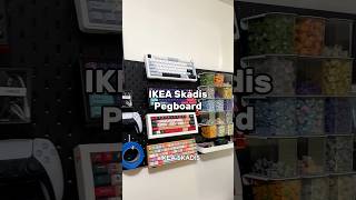 Best Organization For Setup Ikea Skadis Pegboardtech setup desksetup ikea pegboard shorts [upl. by Ayotas]