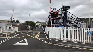 UPGRADE Carnoustie Station Level Crossing Angus Thursday 29082019 [upl. by Aneetsirk]