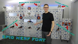 EPIC NERF FORT  ULTIMATE TACTICOOL CASTLE [upl. by Kcirad]