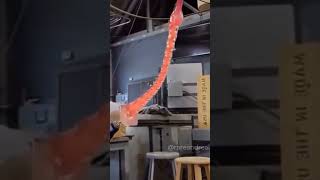 The process of glass blowing shortfeed shortvideo youtubeshorts [upl. by Madlin59]