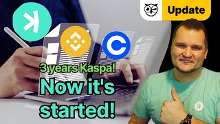 3 years Kaspa Just the beginning for KAS Coinbase and Binance listing in the works Kaspa update [upl. by Nnairda448]