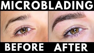 Microblading Experience  Before and After  Healing Process Day by Day [upl. by Brannon59]