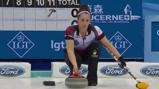 2017 World Womens Curling Championship  Canada Homan vs Scotland Muirhead [upl. by Nahsar]