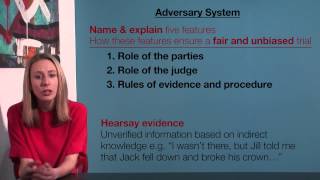 VCE Legal Studies  Adversary System [upl. by Ireland157]