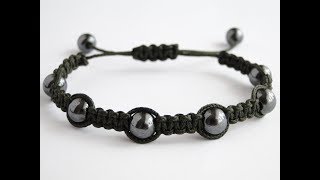 How To Make A Shamballa Style BraceletNano CordCbyS Paracord and More [upl. by Corilla356]