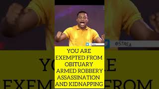 Pastor JerryEze YOU ARE EXEMPTED FROM OBITUARY ARMED ROBBERY ASSASSINATION AND KIDNAPPING shorts [upl. by Nedda578]