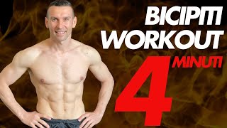 Bicipiti Workout in 4 minuti in Casa [upl. by Swift]