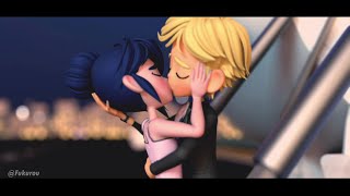 Adrienette Aiport Kiss Scene in my style  Miraculous Ladybug Revolution EP 23 [upl. by Eppie]