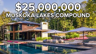 25 Million  Breathtaking Muskoka Lakes Compound in Ontario Canada [upl. by Slifka579]