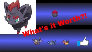 POKEMON BRICK BRONZE Zorua Egg  Whats it Worth ROBLOX [upl. by Eirac21]