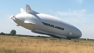 Airlander 10 crash closeup amp slow motion [upl. by Anai435]