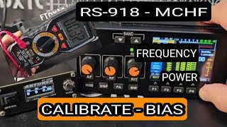 RS918 MCHF Calibrating Bias  Power amp Frequency  Learning [upl. by Ledif]