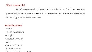 What is Swine flu Causes Symptoms Prevention amp Treatment [upl. by Andi633]