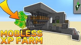 Minecraft XP Farm MOBLESS XP BANK for Minecraft 1144  Adjustable Minecraft XP Farm [upl. by Adlog219]