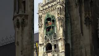 Glockenspiel in Munich’s Marienplatz is just wow 🤩  Visit Munich Germany 🇩🇪 munich [upl. by Eserrehs]