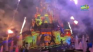 2022 Disney Illuminations avondshow  Disneyland Paris [upl. by Nojad]