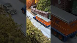 Slow Freight On The Ligonier Valley RR hoscale modeltrains [upl. by Ymot]