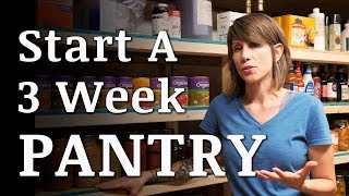 Start a 3 WEEK Prepper Food Pantry [upl. by Annemarie]