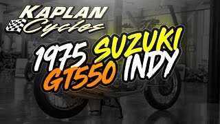 1975 Suzuki GT550 Indy 2 stroke three cylinder [upl. by Googins]