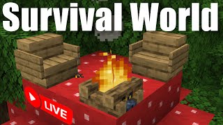 🔴LIVE  streamworld Properworld Minecraft Survival minecraft [upl. by Ennahtur576]