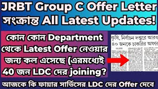 JRBT Group C Offer Updates jrbtldcofferletter jrbtgroupcoffer jrbtnewupdatejrbtnewstripurajrbt [upl. by Notaek]