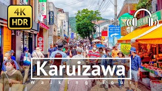 Japan’s Classic Summer Resort Town Karuizawa Walking Tour  Nagano Japan 4KHDRBinaural [upl. by Ablem]