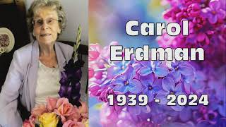 Carol Erdman Memorial Service [upl. by Hallett510]