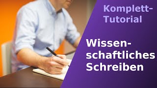 Schnellkurs Wissenschaftliches Schreiben [upl. by Syl]