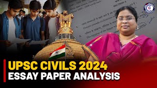 UPSC CIVILS 2024 ESSAY PAPER ANALYSIS  CSB IAS ACADEMY upsc civilservice mainsessay explained [upl. by Neenaej511]