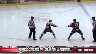 Best Hockey Fight Ever Francis Lessard Vs Sebastien Laferriere [upl. by Conyers471]