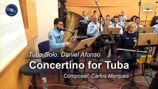 Concertino for Tuba Solo for Tuba and Symphonic Band by Carlos Marques  Banda Sinfónica da PSP [upl. by Rempe702]