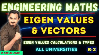 EIGEN VALUES amp EIGEN VECTORS  MATRICES  ENGINEERING MATHS  SAURABH DAHIVADKAR  FADU ENGINEER [upl. by Asilrak]