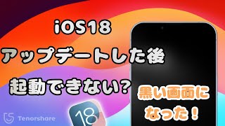 【最新】iOS18アップデートした後iPhoneが起動できない時の対策四選 [upl. by Jew]