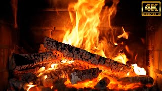 Crackling Fireplace with Golden Flames amp Burning Logs Sounds 🔥 Relaxing Cozy Fireplace for Sleeping [upl. by Itoc]