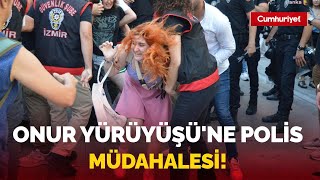 Onur Yürüyüşünde polis müdahalesi Avukatlar böyle gözaltına alındı [upl. by Annirak]