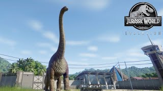 Brachiosaurus  Jurassic World Evolutionไดโนเสาร์ [upl. by Anitnemelc]